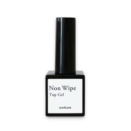 HEMA Free Non-Wipe Top Gel, 0.3 oz (10 g), No Wiping Required, Acrylic Acid Free, Made in Japan, Hypoallergenic, Gel Nails, Self Nails, Nomam Noman