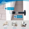 HOMOTEK 4 Pack Spring Door Stops - Rubber Tips, 4