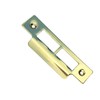 Long Strike Plates for Mortice Locks - Brass/ Nickel Plated