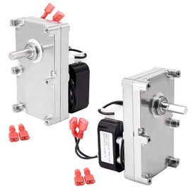 Criditpid Replacement PU-047040 Auger Motor for Englander 25-PDVC, 55-SHP10, 25-PDV Pellet Stoves, 1 RPM Counter Clockwise Auger Motor, Top and Bottom Auger Motor. (2 Pack)