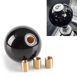 Prywog Shift Knob, Gear Ball, Gear Shift Knob, 8 Ball Shift Knob, Car Modification Accessory, Universal for Most Cars (Black #1 PC)