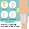10 Pack Latex Catheter Set with 2*Drainage Bags(2000ml&1000ml) 1 *