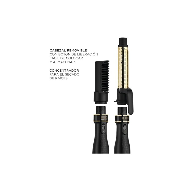 Hot Tools Pro Artist One-Step Secadora y Rizadora Oro 24K