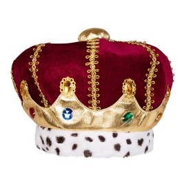 Boland Boland 36106 - Hut Majestät, Krone für Erwachsene, Kostüm Zubehör für Karneval und Mottoparty, Faschingskostüme, JGA