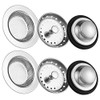 Kitchen Sink Drain Strainer 6 Pack Stainless Steel Sink Stopper,