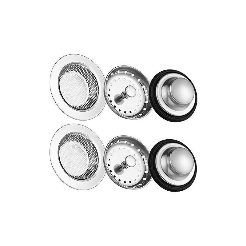 Kitchen Sink Drain Strainer 6 Pack Stainless Steel Sink Stopper,