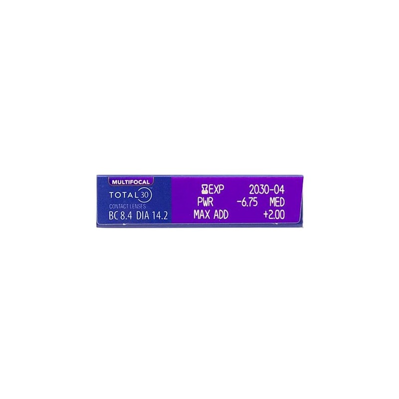 TOTAL30 Multifocal Monthly Lenses, Pack of 6, BC 8.4 mm,