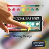 HSTEVSIT 2PCS Creative Social Battery Slider Introvert Cool Enamel lapel