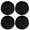 Wanmu 4 Pcs Round Rubber Caster Cups, 2.4x2.4 Anti-Sliding Furniture