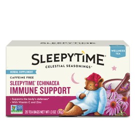 Celestial Seasonings Sleepytime Wellness Echinacea Immune Boost, Caffeine Free, 20 Tea Bags Box