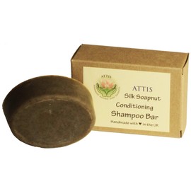 ATTIS Handmade Silk Soapnut Conditioning Shampoo Bar | with Shikakai | Rosemary & Orange Essential Oils | Sulfate Free | For Men & Women