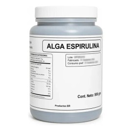Alga Espirulina En Polvo Bote 500 Grs                                                                                                                 