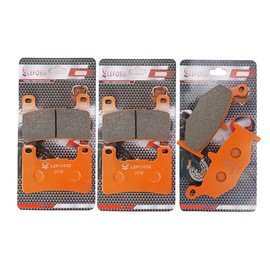 LE LEFOSSI Motorcycle Carbon Fibre Brake Pads Front Rear Compatible with Suzuki GSX 1300 R Hayabusa 2008 2009 2010 2011 2012 FA379F FA419R