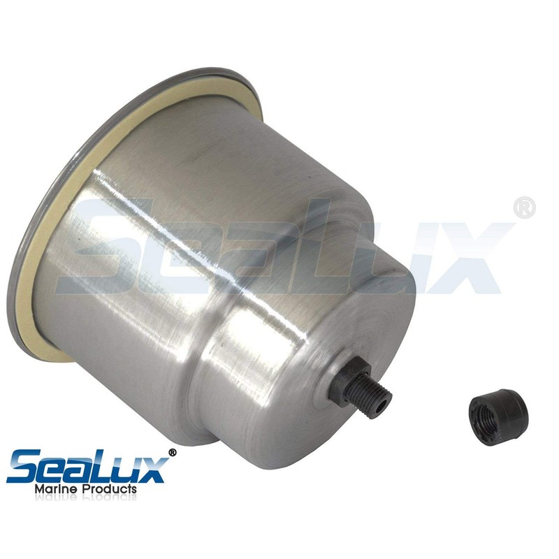 SeaLux (2pcs) Stainless Steel Recessed Cup Drink Holder for Marine