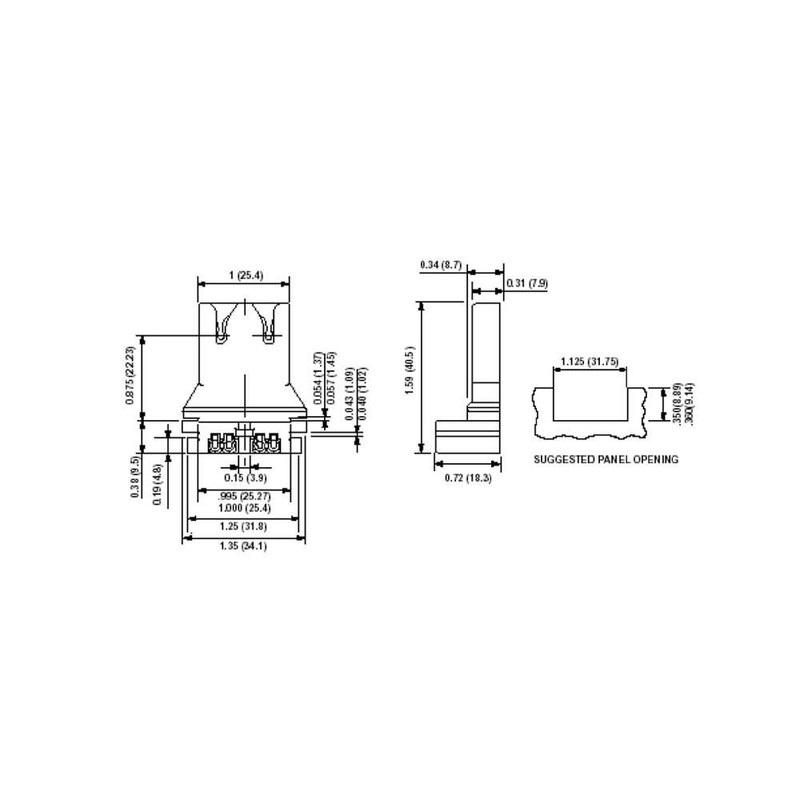 Leviton 660W Medium Base Bi-Pin U-Shaped Lamp Slide-On Self-Aligning Straight-In