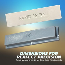  Trim Reveal Tool Set - 1/8", 3/16", 1/4" - Precision Trim Gauges - Door Reveal Marking Tools - Non-Damaging Hard Plastic - Accurate Jamb Marking - Finish Carpentry DIY - Made in The USA (3 Pack)