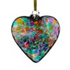 Sienna Glass HR8MUTU Friendship Heart, Multicoloured Turquoise, Small
