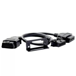 iKKEGOL Underdash Mount OBD II Splitter Extension Y Cable J1962 for GPS Tracking Devices