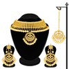 Aheli Indian Wedding Wear Faux Kundan Necklace with Maang Tikka