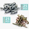 Ansoon Self-Drilling Drywall Zinc Anchors with Screws Kit - 25