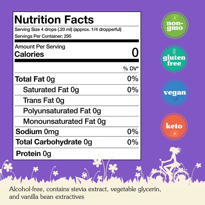 NuNaturals Liquid Stevia, Sugar-Free Sweetener, Plant-Based Sugar Substitute, Zero Calorie,