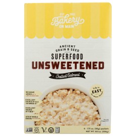 Bakery On Main, Gluten Free Instant Oats, Vegan & Non-GMO - Unsweetened, 10.56 oz Pack of 6