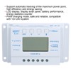 10A 12/24V MPPT PWM Solar Charge Controller with LCD Display