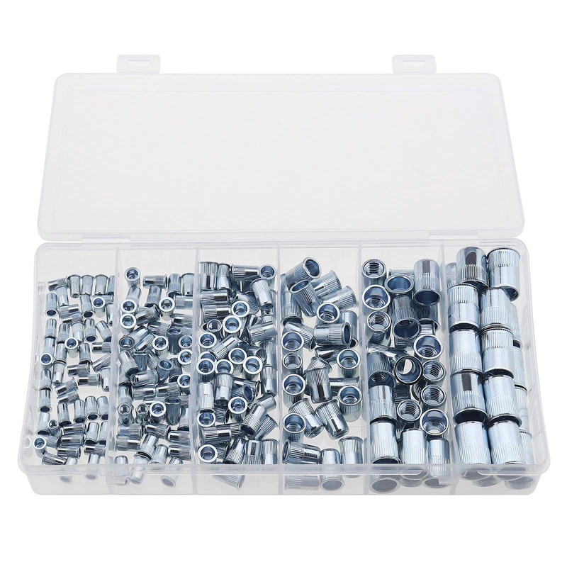 OTOTEC 220Pcs Rivnut Assorted Kit, Knurled Steel Serrated Reduced (M3