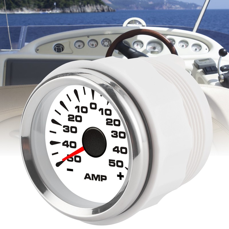 50A Ammeter AMP Gauge LCD Display Stepper Motor Ampere Meter