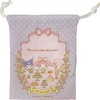 サンリオ マイメロディ×黒美財布 巾着袋 ミニポリエステル 14×18.5cm (パーティー)