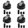 Oupdate 4 Pcs Cooker Knobs Replacement Oven Knobs Universal for