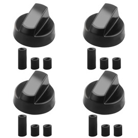 Oupdate 4 Pcs Cooker Knobs Replacement Oven Knobs Universal for All Makes Gas Hob Switch Control Knob Direct Mounting Precise Temperature Stoves Cooker Knobs Plastic for Kitchen Cooker 42mm