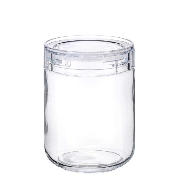 Theramate TL2 Storage Container, Glass Canister, 27.1 fl oz (800 ml), Charmy Clear, Tough, Made in Japan