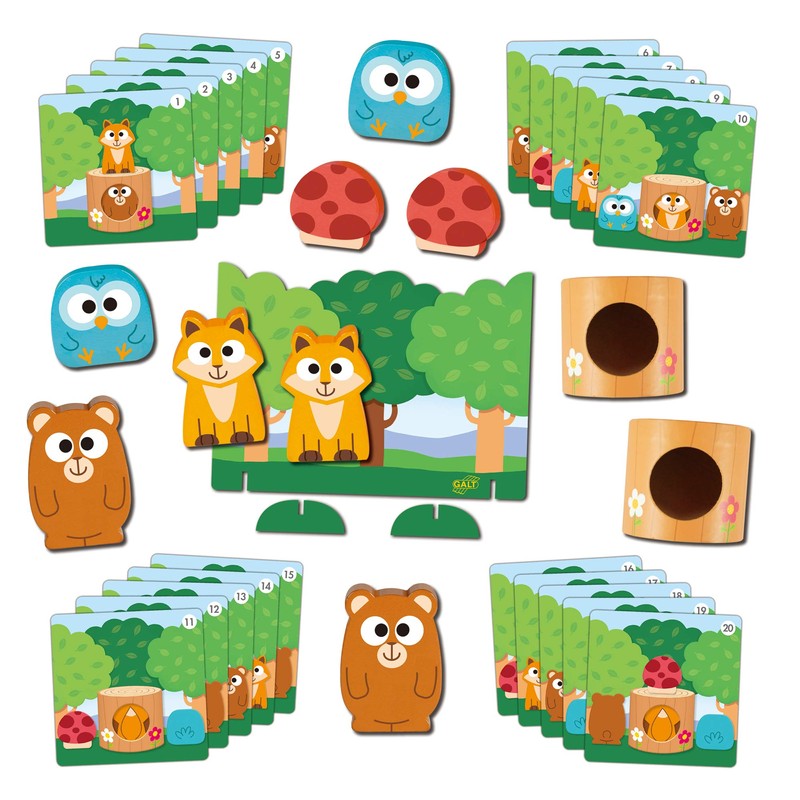 Galt Toys, Memory Friends, Wooden Memory Game for Kids, Ages