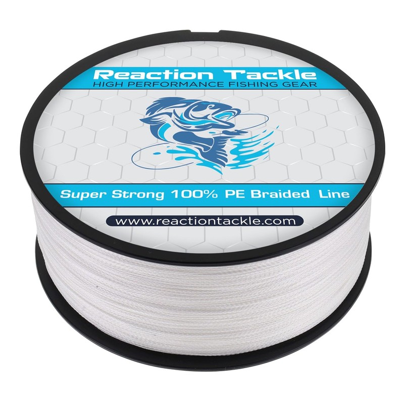 Reaction Tackle Reaction Tackle Braided Fishing Line White 100LB 1500yd