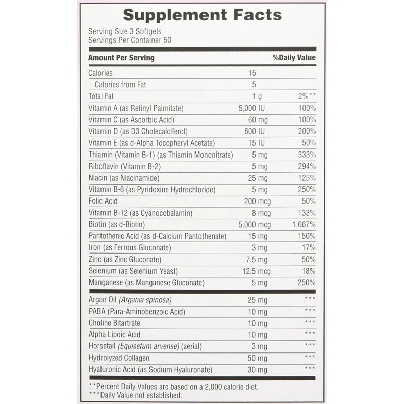 Hair Skin Nails Nature's Bounty 150 Pc