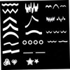 FOMIYES 3sets Adorable Nail Art Stencils Set for Women Manicure