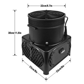 GOODENY 1/4 HP Inflatable Tube Man 200W Air Blower Fan (9''Diameter) for Wacky Waving Dancing Guy Inflatable Tube Man