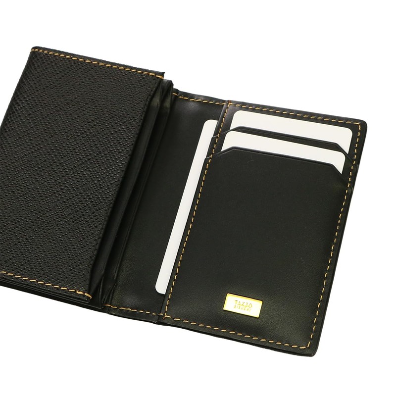 Takeokikuchi 729623 Business Card Holder, Genuine Leather, Men's, Panama 729623