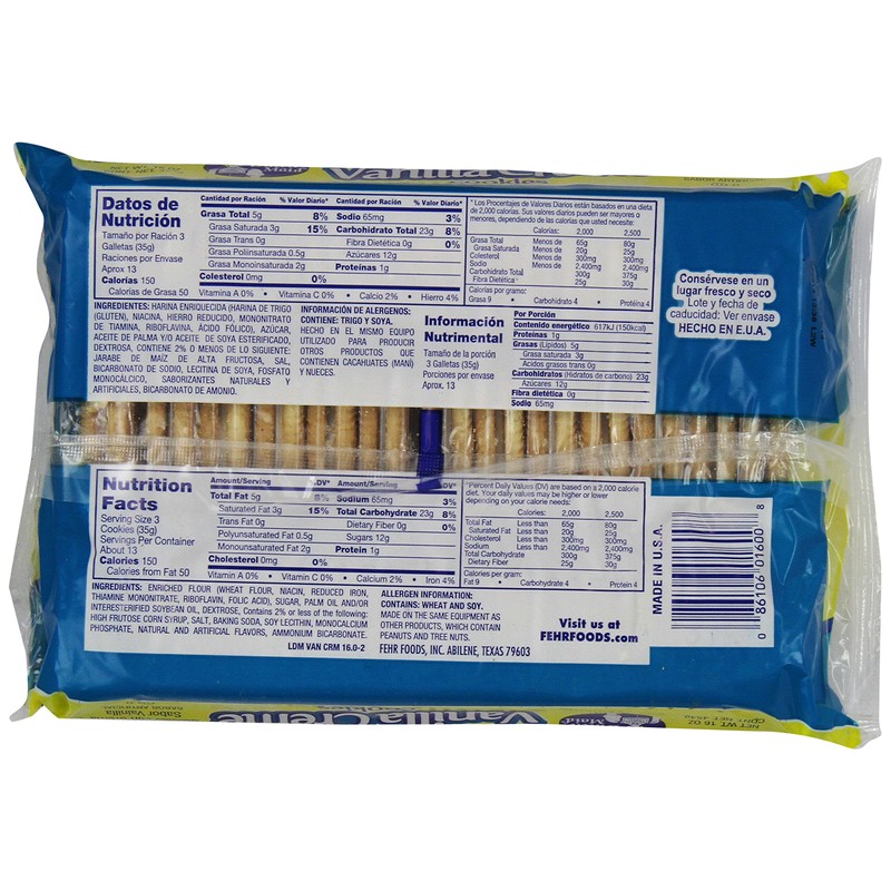 Little Dutch Maid Vanilla Crème Cookies, 16 Ounce