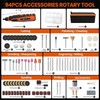 HARDELL 12V Cordless Rotary Tool, 6-Speeds Rotary Tool Kit, 30000RPM