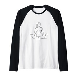 Yoga Cup Yoga T-Shirt Meditation Hoody Cushion Yoga Clothing Raglan Baseball Tee