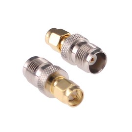 RFaha 5pcs SMA male to TNC female RF Coax Adapter SMA to TNC Coaxial Connector Adapter(F19-5)
