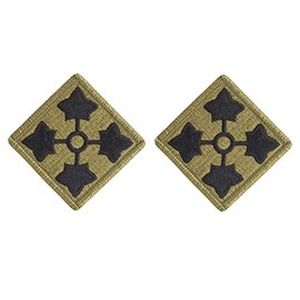 4th Infantry Division OCP Patch (Military Issued)-Veteran Owned Business 2 Pack