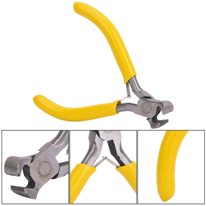 Drfeify Guitar String Cutter Tool, Guitar Fret Wire Pliers Yellow