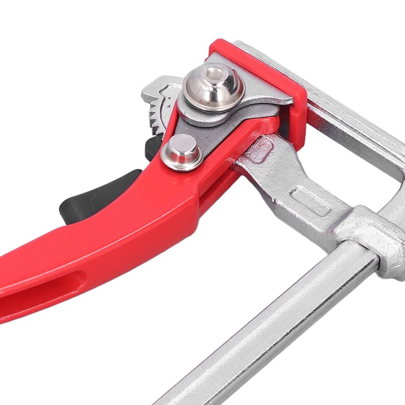 Ratcheting Table Clamp, Quick Ratchet Track Saw Guide Rail Clamp,