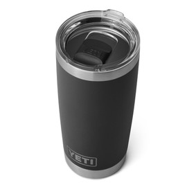 YETI Rambler Tumbler, Vaccum Insulated Stainless Steel Tumbler with Magslider Lid, Black, 20 oz (591 ml)