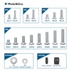 BONTEC Universal TV Mounting Hardware Kit Compatible with Most TVs