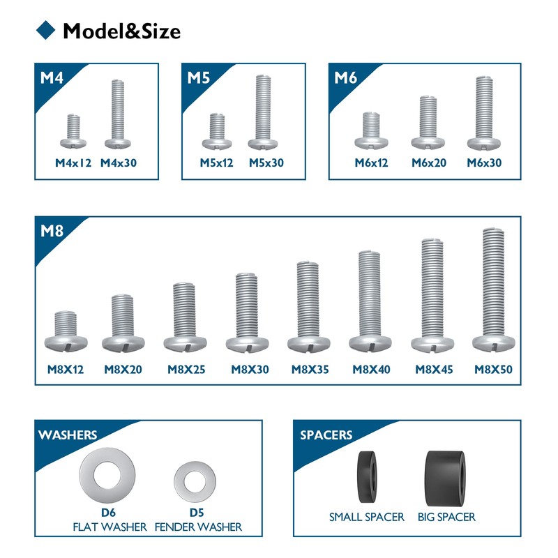 BONTEC Universal TV Mounting Hardware Kit Compatible with Most TVs