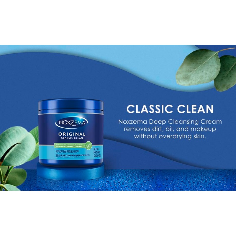 Noxzema Classic Clean Cleanser, Original Deep Cleansing, 12 oz